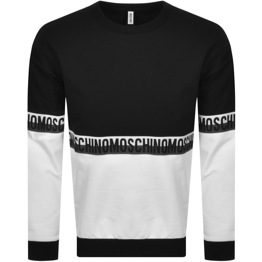 Alternative Image for ProductMoschino Tape Logo Sweatshirt Black1